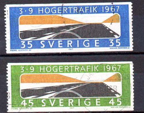 Schweden Jahr 1967 Nr. 572/73 (o)